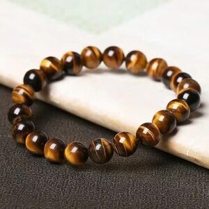 🆕New Tiger’s Eye 8mm Healing Gemstone Bracelet